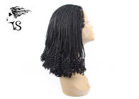 Custom Box Braids Lace Front Synthetic Braided Wigs For Black Ladies No Shedding