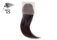 Long Straight Brazilian Lace Frontal Closure Virgin Human Hair / Top Closure Hair Piece
