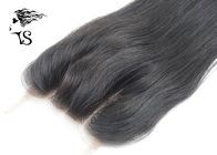Swiss Lace Frontal Brazilian Hair Closure Piece 4x4 Straight Three Part Tangle Free